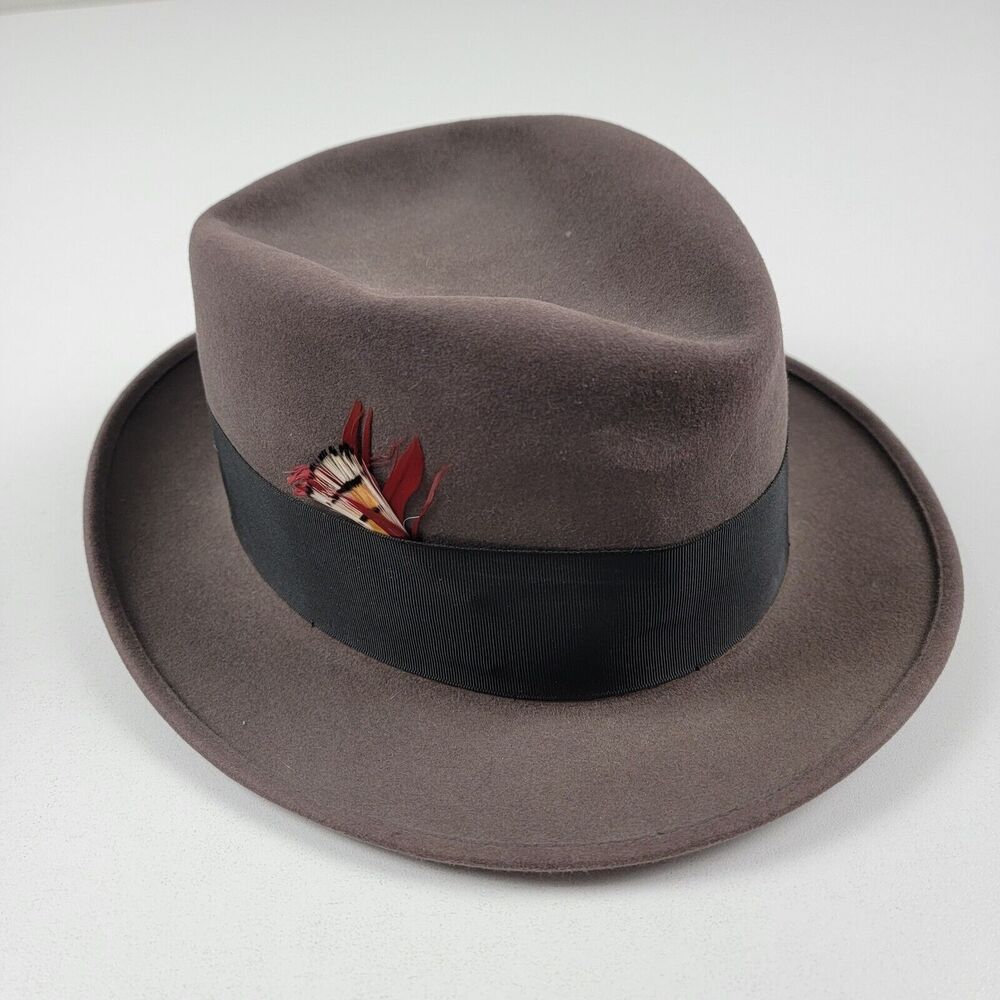 Vintage Dobbs Regular Oval 7 1/8 Fifth Avenue NY Fedora Cap